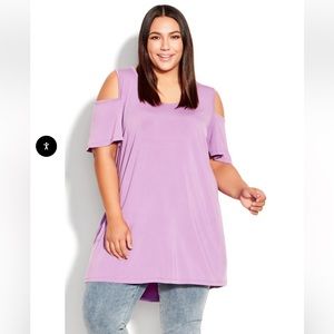 NWT Avenue Claire Cold Shoulder Tunic 26/28
